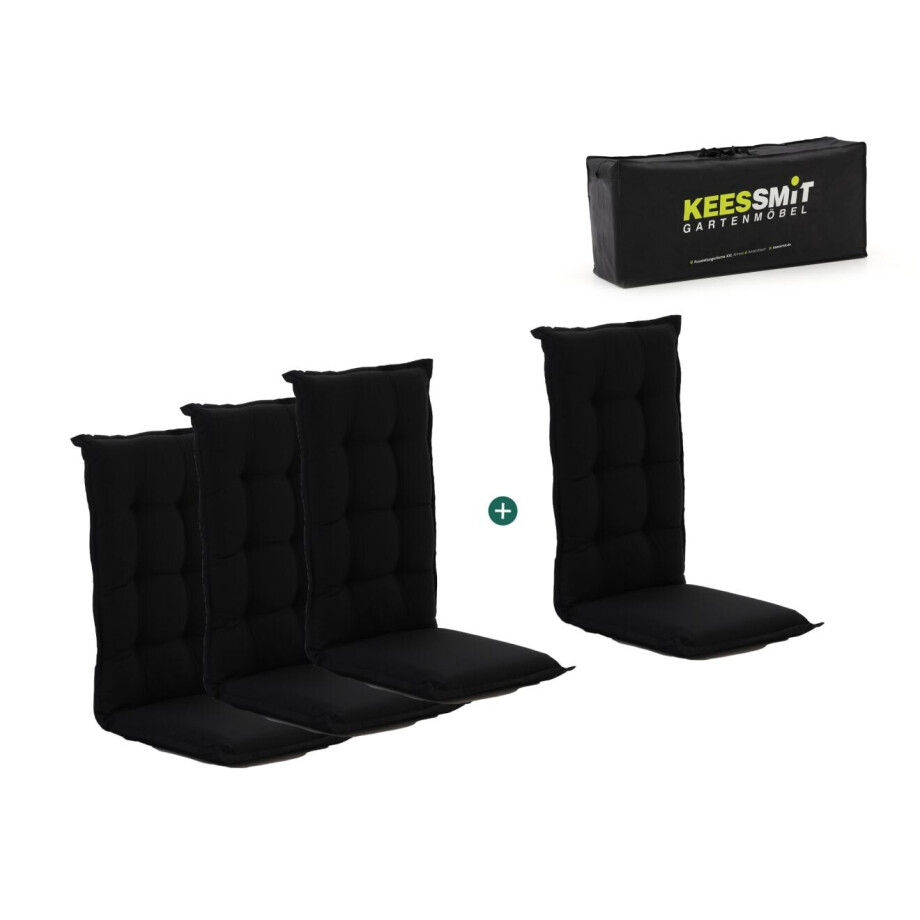 Madison tuinkussen set van 4 hoge rug - Laagste prijsgarantie! Madison tuinkussen set van 4 hoge rug - Laagste prijsgarantie! afbeelding 1