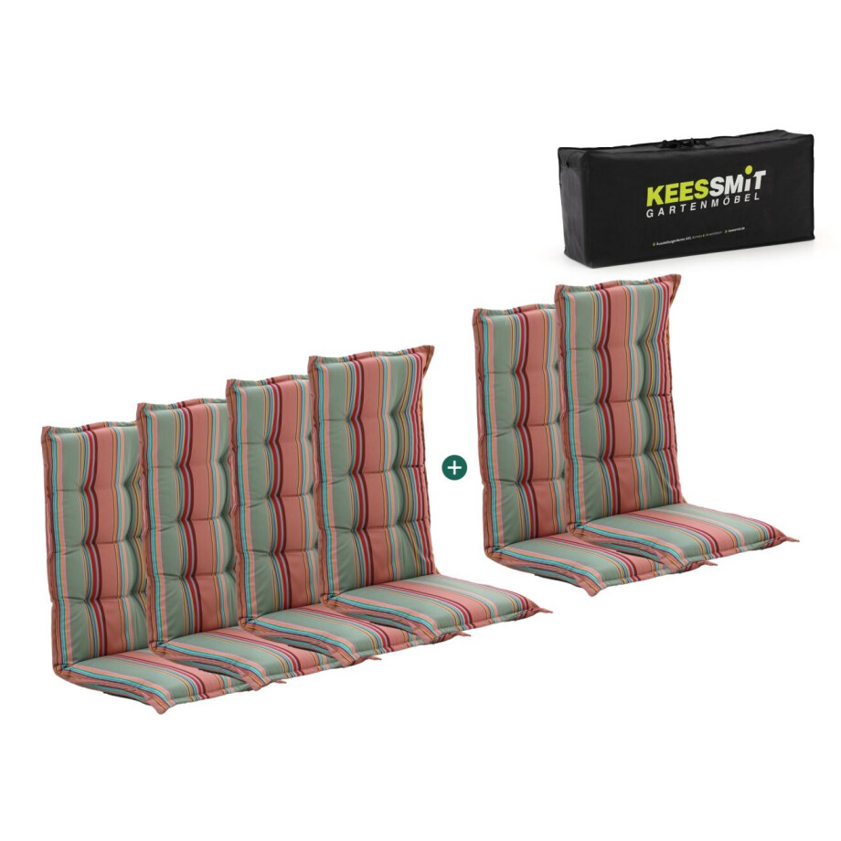 Madison tuinkussen set van 6 hoge rug - Laagste prijsgarantie! afbeelding 1