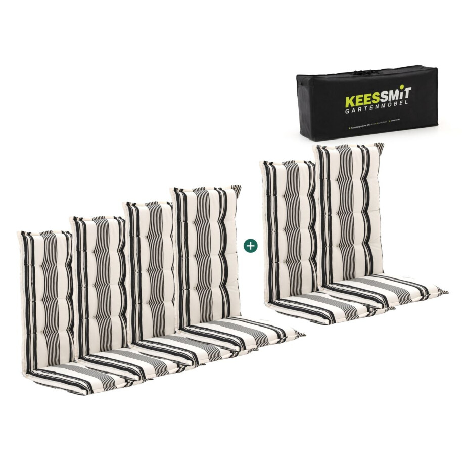 Madison tuinkussen set van 6 hoge rug - Laagste prijsgarantie! Madison tuinkussen set van 6 hoge rug - Laagste prijsgarantie! afbeelding 1