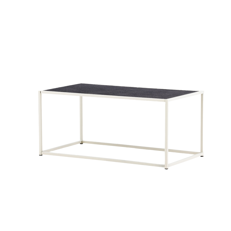 Magnus metalen tuin salontafel grijs - 110 x 60 cm afbeelding 1