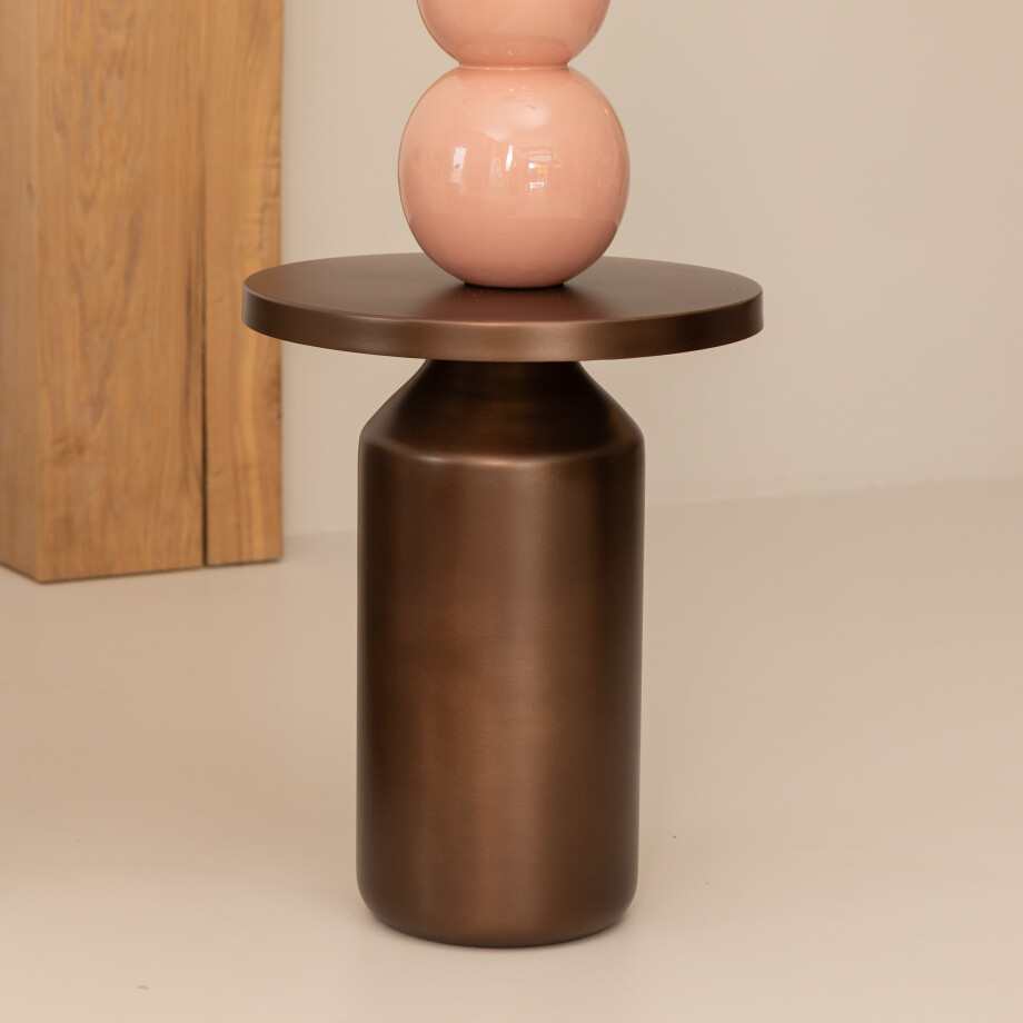 Kave Home Ronde Bijzettafel 'Malya' 40.5cm, kleur Koper afbeelding 1