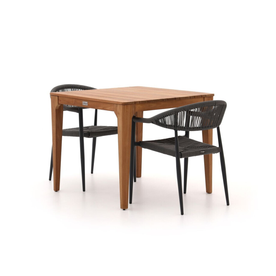 Manifesto Belpasso/Bruca 90cm dining tuinset 3-delig stapelbaar - Laagste prijsgarantie! afbeelding 1