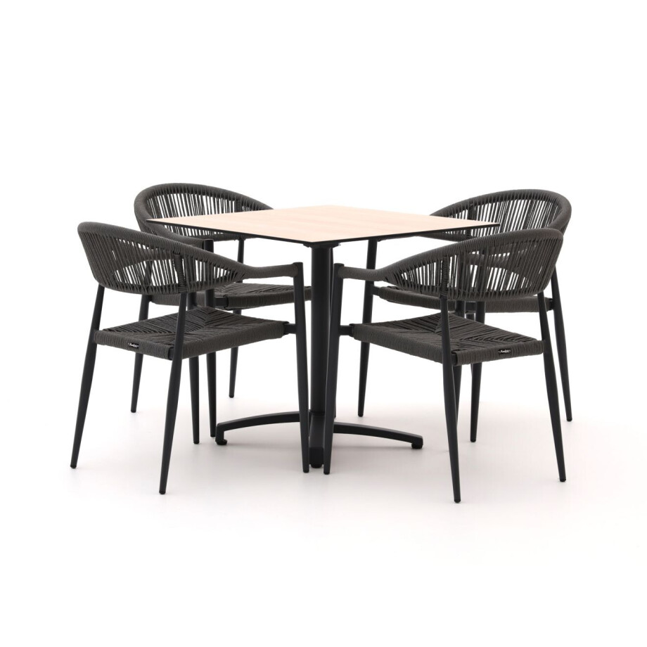 Manifesto Belpasso/Canzo 80cm dining tuinset 5-delig stapelbaar inklapbaar - Laagste prijsgarantie! Manifesto Belpasso/Canzo 80cm dining tuinset 5-delig stapelbaar inklapbaar - Laagste prijsgarantie! afbeelding 1