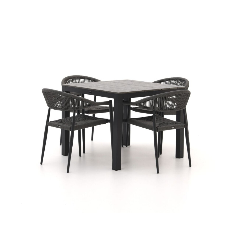 Manifesto Belpasso/Fidenza 90cm dining tuinset 5-delig stapelbaar - Laagste prijsgarantie! Manifesto Belpasso/Fidenza 90cm dining tuinset 5-delig stapelbaar - Laagste prijsgarantie! afbeelding 1