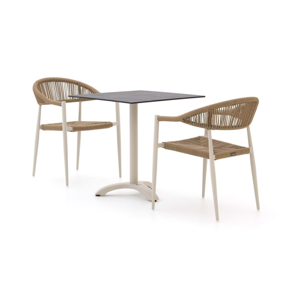 Manifesto Belpasso/Lisio 70cm dining tuinset 3-delig stapelbaar - Laagste prijsgarantie! afbeelding 1