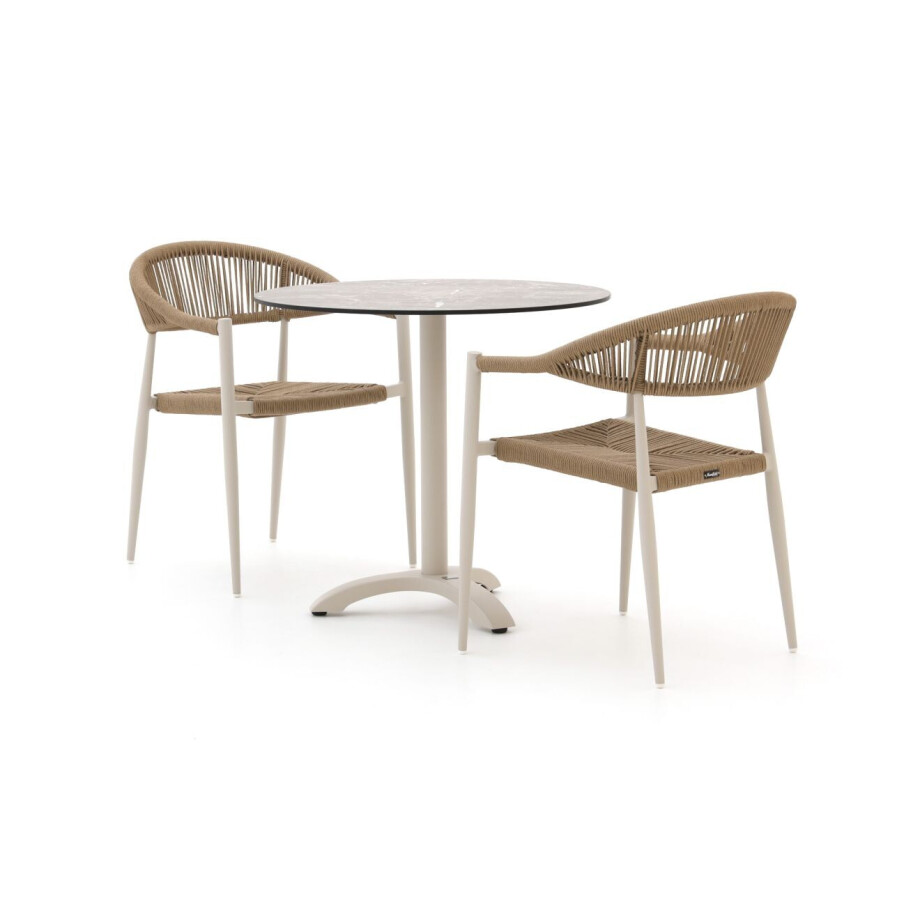 Manifesto Belpasso/Lisio ø80cm dining tuinset 3-delig stapelbaar - Laagste prijsgarantie! afbeelding 1