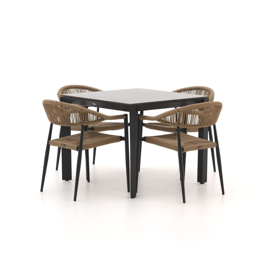 Manifesto Belpasso/Sestino 90cm dining tuinset 5-delig stapelbaar - Laagste prijsgarantie! afbeelding 1