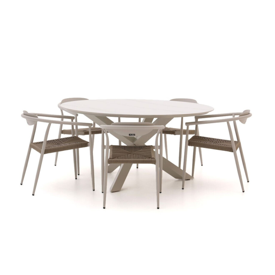 Manifesto Cavone/Lodola ø 150cm dining tuinset 6-delig stapelbaar - Laagste prijsgarantie! Manifesto Cavone/Lodola ø 150cm dining tuinset 6-delig stapelbaar - Laagste prijsgarantie! afbeelding 1