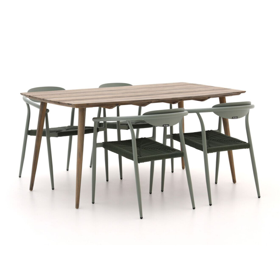 Manifesto Cavone/ROUGH-K 160cm dining tuinset 5-delig stapelbaar - Laagste prijsgarantie! afbeelding 1