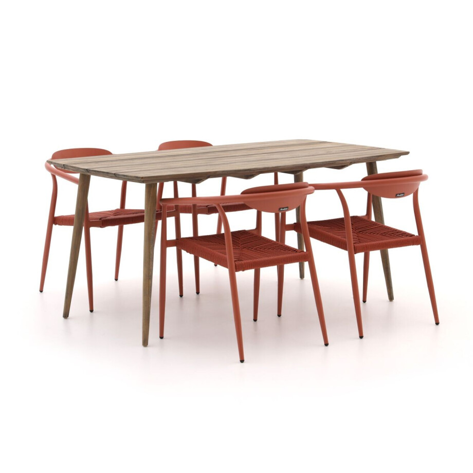 Manifesto Cavone/ROUGH-K 160cm dining tuinset 5-delig stapelbaar - Laagste prijsgarantie! afbeelding 1