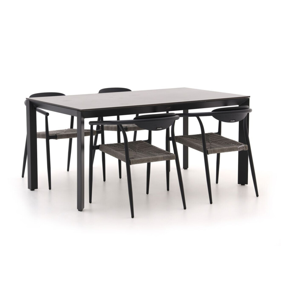 Manifesto Cavone/Sestino 160cm dining tuinset 5-delig stapelbaar - Laagste prijsgarantie! afbeelding 1