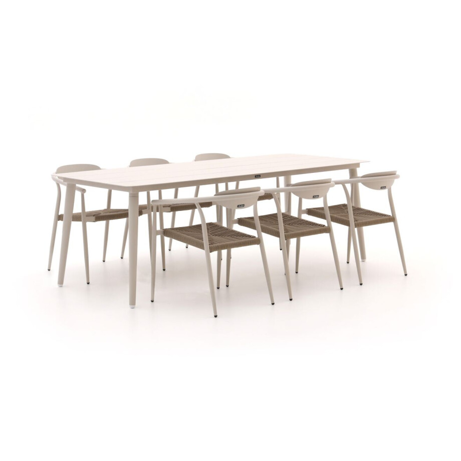 Manifesto Cavone/Sora 220cm dining tuinset 7-delig stapelbaar - Laagste prijsgarantie! afbeelding 1