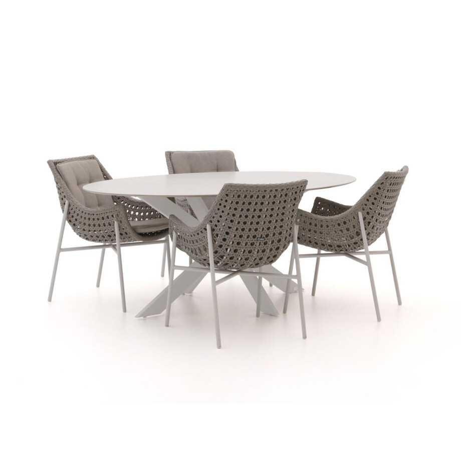 Manifesto Novara/Furato ellips 200cm dining tuinset 5-delig - Laagste prijsgarantie! afbeelding 1