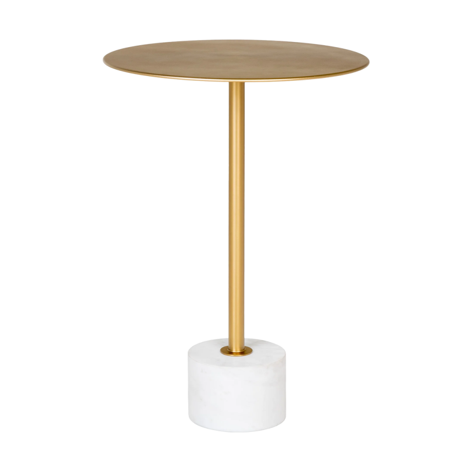 Manon ronde bijzettafel goud - Ø 41 cm Manon ronde bijzettafel goud - Ø 41 cm afbeelding 1