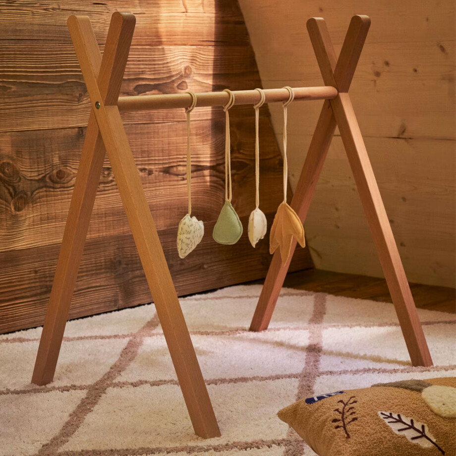 Kave Home Babygym 'Maralis' 74 x 53cm, kleur Naturel afbeelding 1