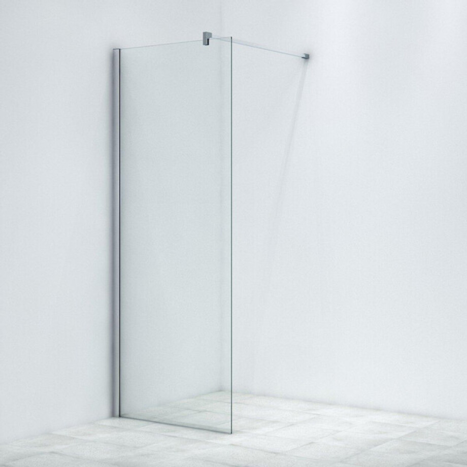 Marenza Bellini Inloopdouche - 80x200cm - helder glas - chroom SW797904/SW797914 Marenza Bellini Inloopdouche - 80x200cm - helder glas - chroom SW797904/SW797914 afbeelding 1