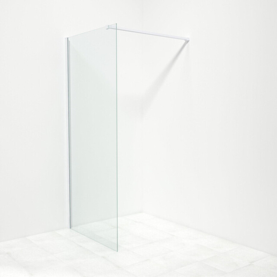 Marenza Bellini Inloopdouche - 90x200cm - helder glas - mat wit sw203908/sw295908 afbeelding 1