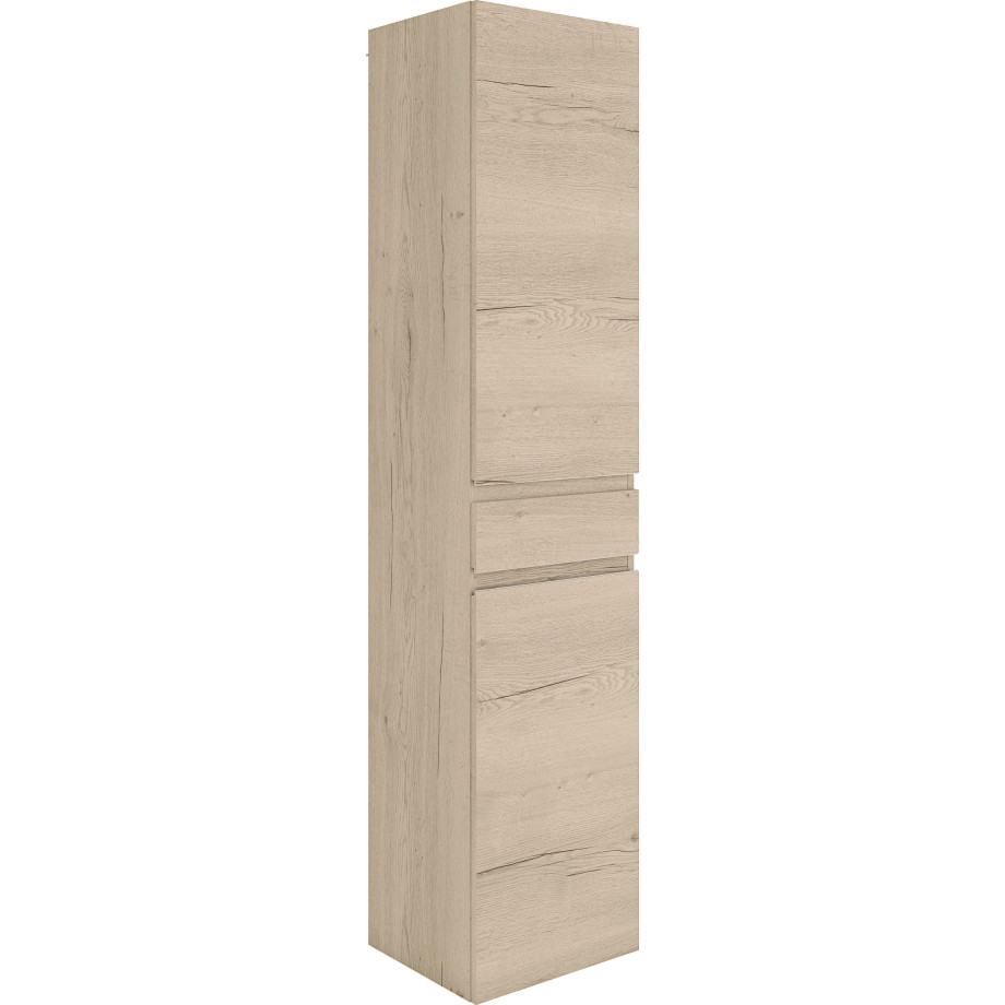 MARLIN Hoge kast 3500maxus 40 cm breed, soft-closefunctie, badkamermeubel, voorgemonteerd afbeelding 