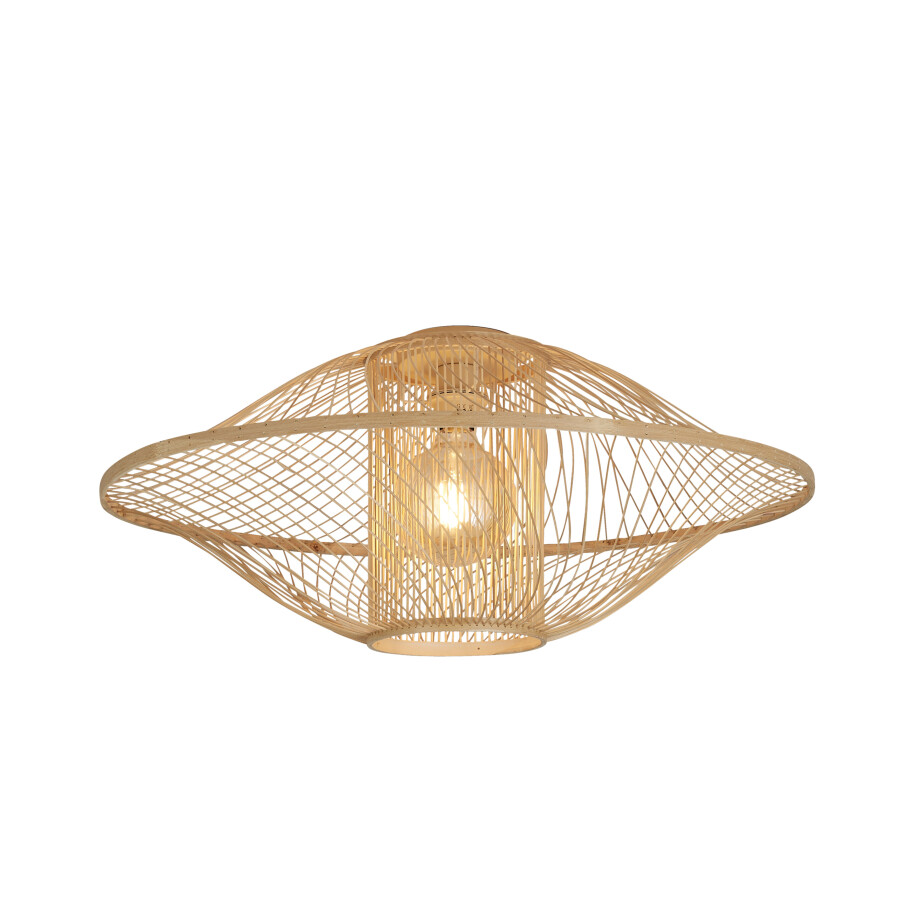GOOD&MOJO Plafondlamp 'Maui' Bamboe, 70cm, kleur Naturel afbeelding 1