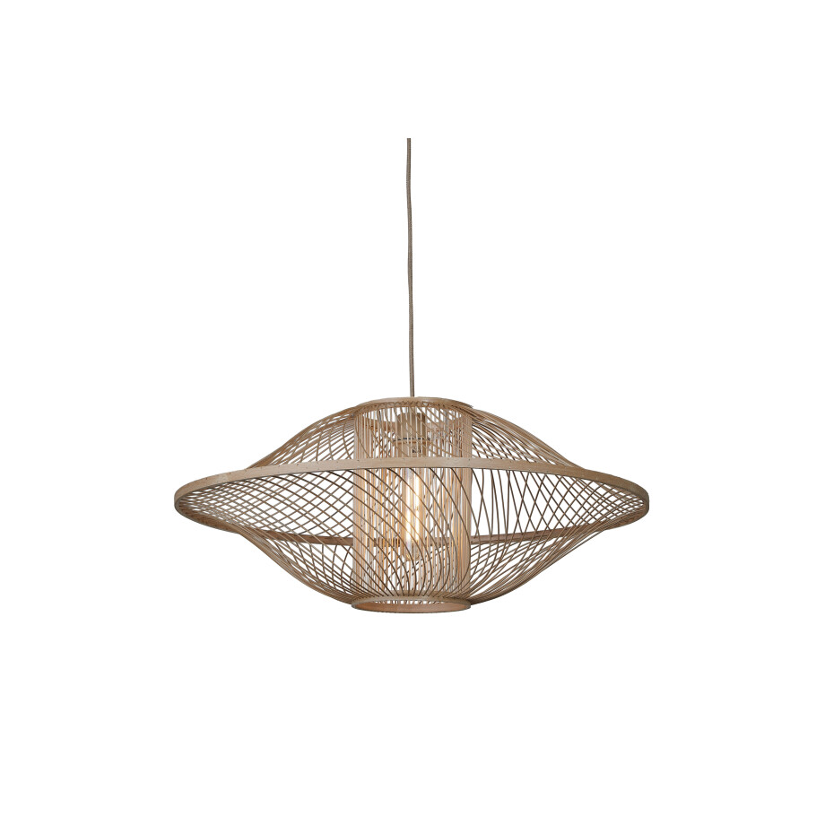 GOOD&MOJO Hanglamp 'Maui' Bamboe, 70cm, kleur Naturel afbeelding 1