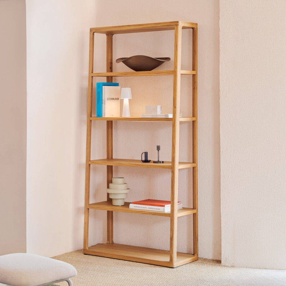 Kave Home Wandkast 'Maymai' Eikenhout, 193 x 90cm afbeelding 