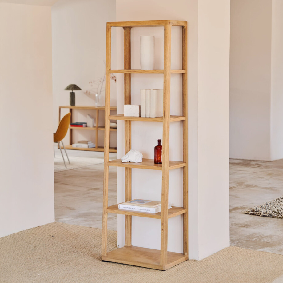 Kave Home Wandkast 'Maymai' Eikenhout, 193 x 60cm afbeelding 