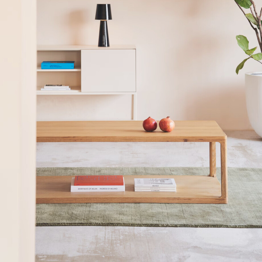 Kave Home Salontafel 'Maymai' Eikenhout, 140 x 65cm afbeelding 