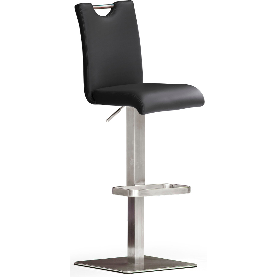 MCA furniture Bistrostoel BARBECOOL met rugleuning, vierkante bodemplaat, 180° draaibaar, zithoogte van 55-80 cm afbeelding 1
