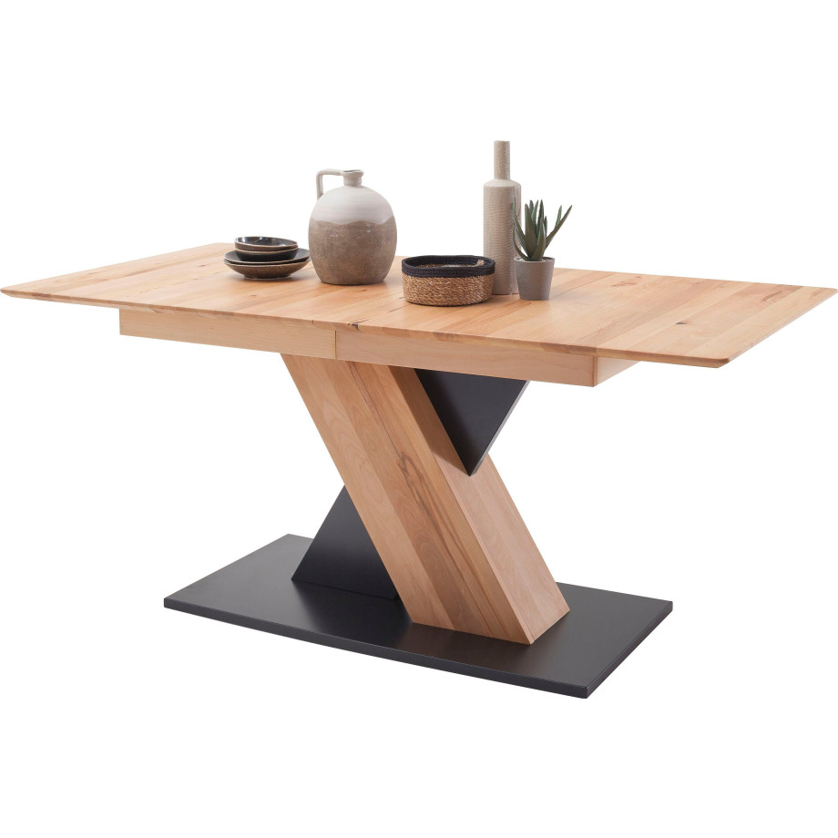 MCA furniture Eettafel Cuba Eettafel massief hout uittrekbaar, tafelblad met synchroon uittreksysteem afbeelding 1