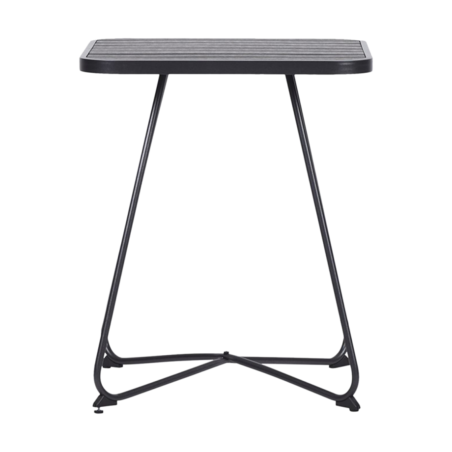 Meike bistro tafel zwart - 58 x 58 cm afbeelding 1