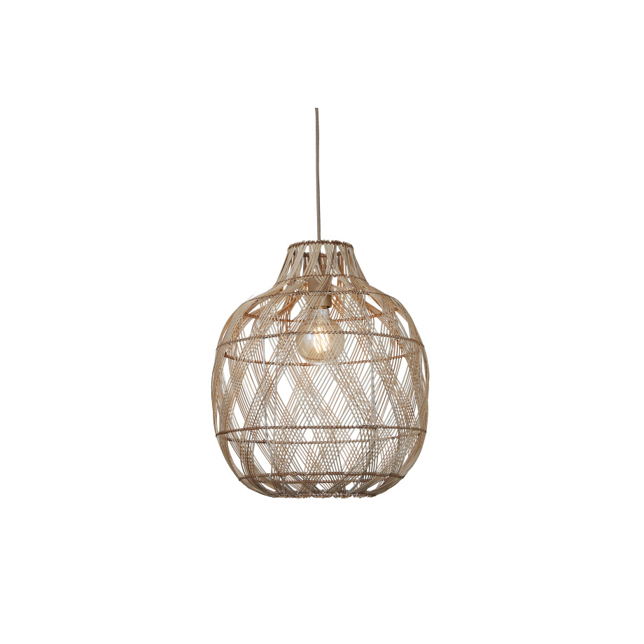 GOOD&MOJO Hanglamp 'Mendoza' Bamboe, 40cm, kleur Naturel afbeelding 1