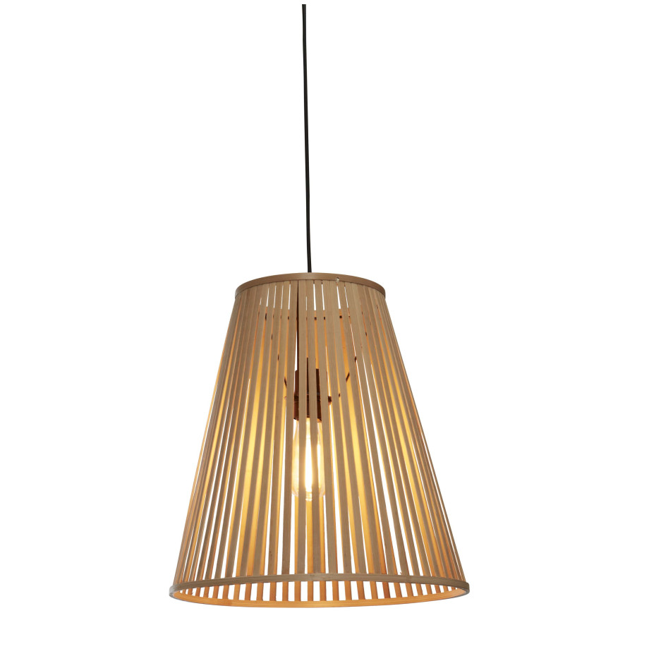 GOOD&MOJO Hanglamp 'Merapi' Bamboe, 40cm, kleur Naturel afbeelding 1