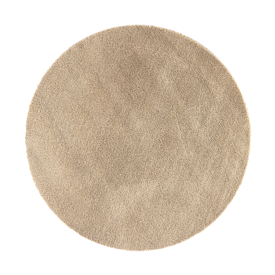 Metta rond vloerkleed teddystof beige - Ø 200 cm Metta rond vloerkleed teddystof beige - Ø 200 cm afbeelding 1