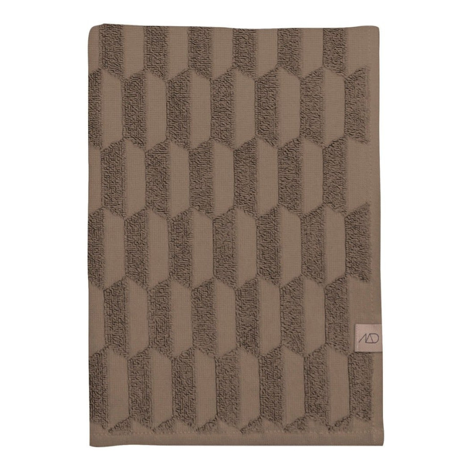 Mette Ditmer Geo badhanddoek - 550 gr/m2 - 133 x 70 cm afbeelding 1