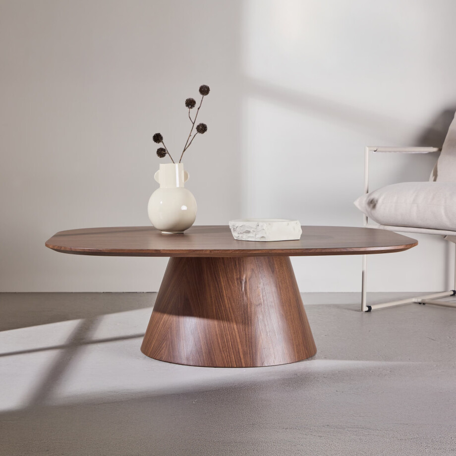 Nohr Deens Ovale Salontafel 'Mikeisha' 120 x 92cm, kleur Mokka afbeelding 1