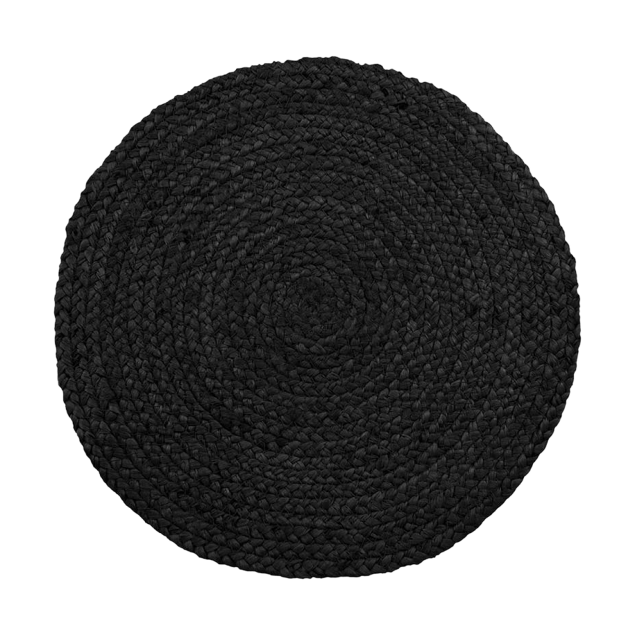 Milly jute placemat donkergrijs - set van 4 - Ø 38 cm Milly jute placemat donkergrijs - set van 4 - Ø 38 cm afbeelding 1