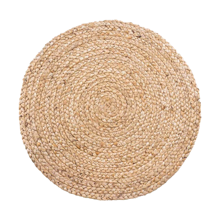 Milly jute placemat naturel - set van 4 - Ø 38 cm afbeelding 1