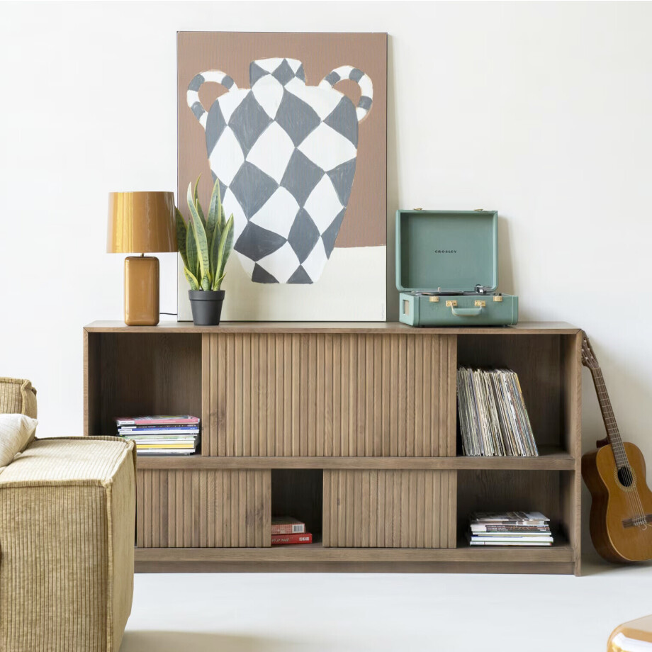 Eleonora Dressoir 'Milo' Eiken, 180cm, kleur Bruin afbeelding 1