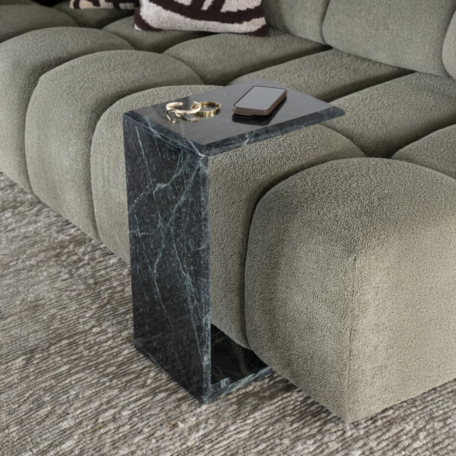 By-Boo Laptoptafel 'Mirage' Marmer, kleur Groen afbeelding 1