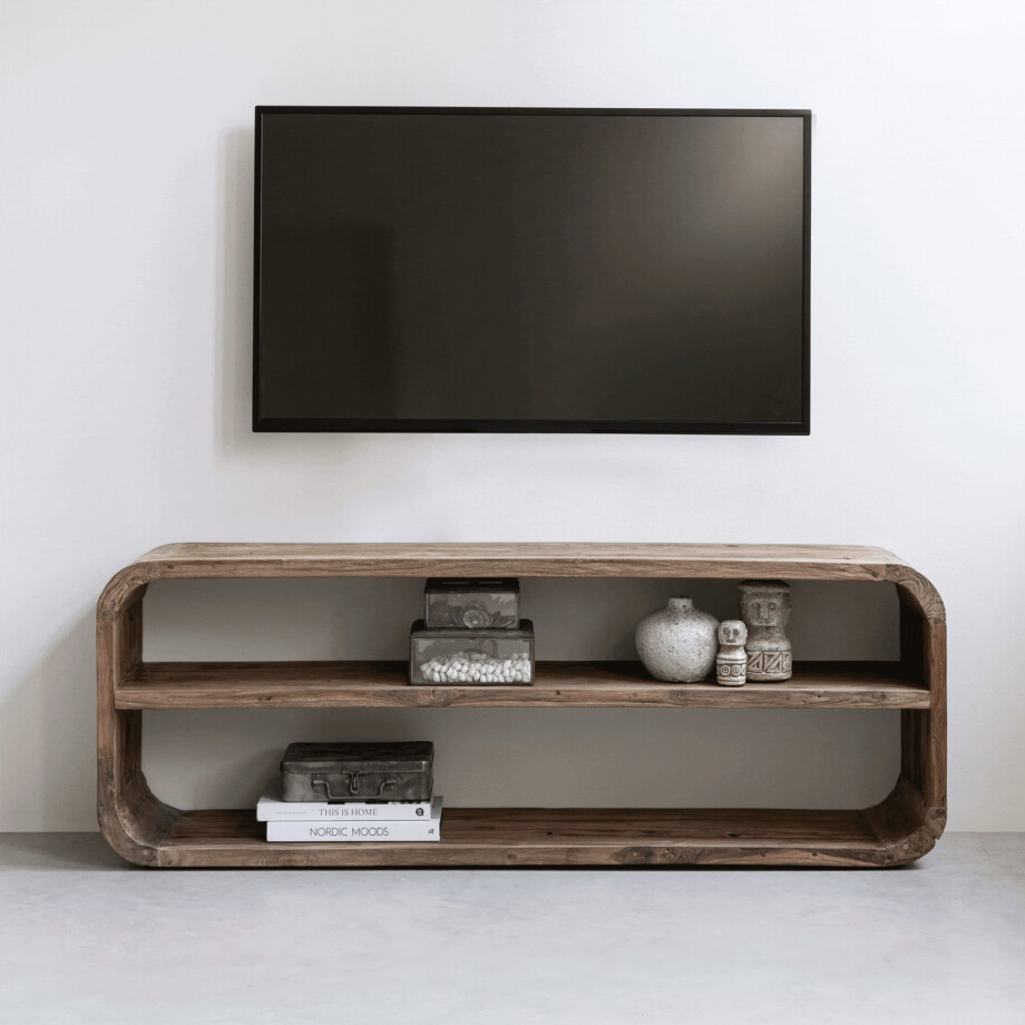 MUST Living TV-meubel 'Corso' Teakhout, 140cm MUST Living TV-meubel 'Corso' Teakhout, 140cm afbeelding