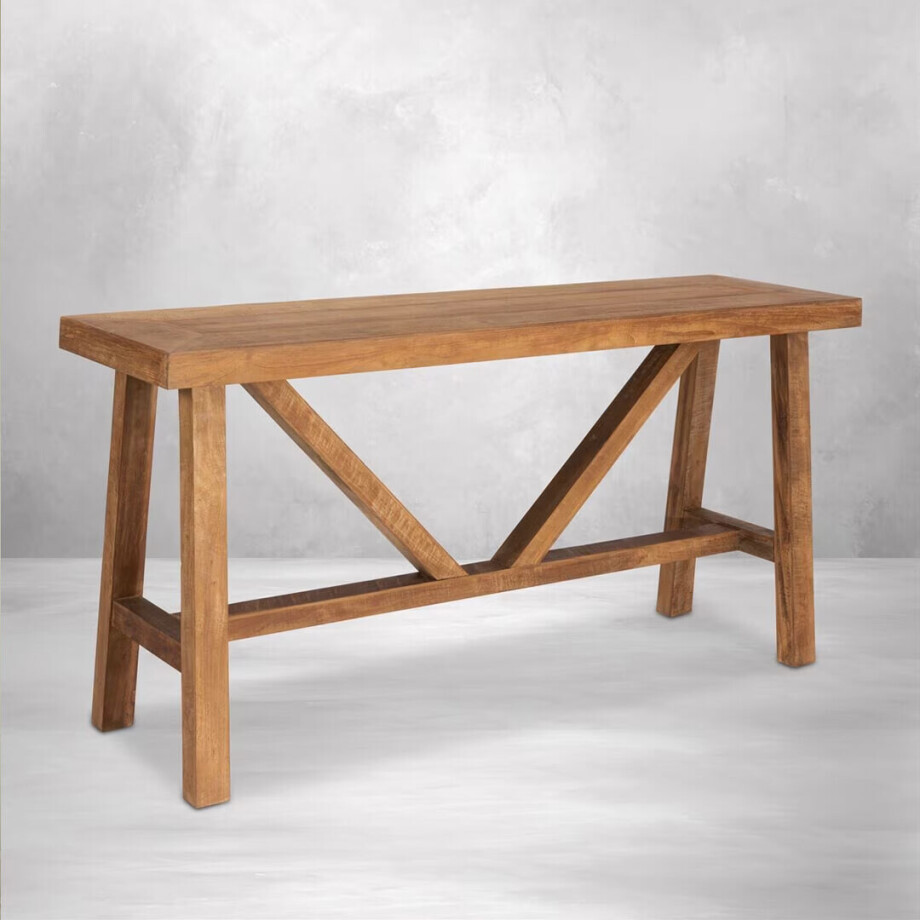 DTP Home Sidetable 'Monastery' Teakhout, 150cm DTP Home Sidetable 'Monastery' Teakhout, 150cm afbeelding 1