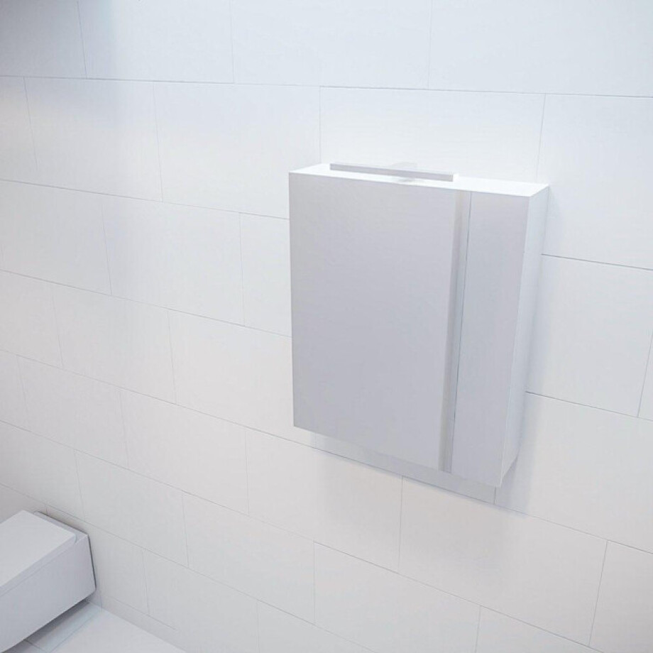 Mondiaz CUBB Spiegelkast - 50x70cm - 1 deur - Talc (Wit) PC7534134350 afbeelding 1