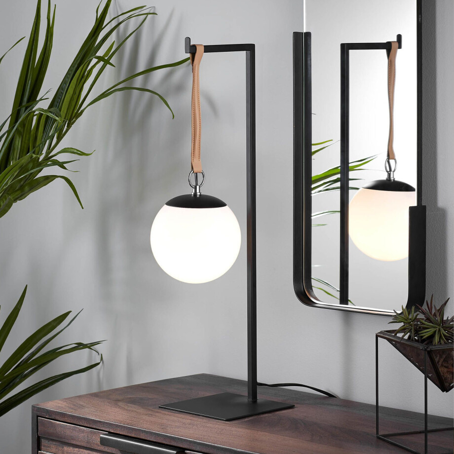 Kave Home Tafellamp 'Monteiro', kleur Zwart Kave Home Tafellamp 'Monteiro', kleur Zwart afbeelding 1