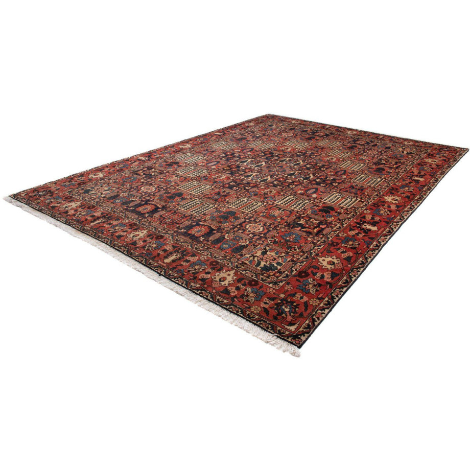 morgenland Wollen kleed Bachtiar medaillon rosso scuro 345 x 258 cm afbeelding 1
