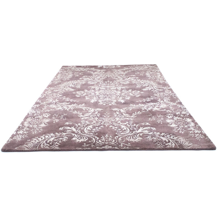 morgenland Wollen kleed Design-vloerkleed met de hand geknoopt roze afbeelding 1