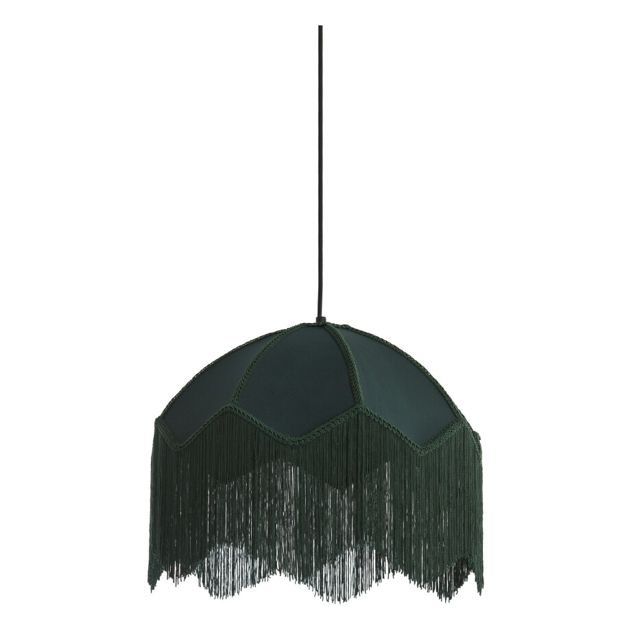 Light & Living Hanglamp 'Malacia' Velvet, 40cm, kleur Groen Light & Living Hanglamp 'Malacia' Velvet, 40cm, kleur Groen afbeelding 1
