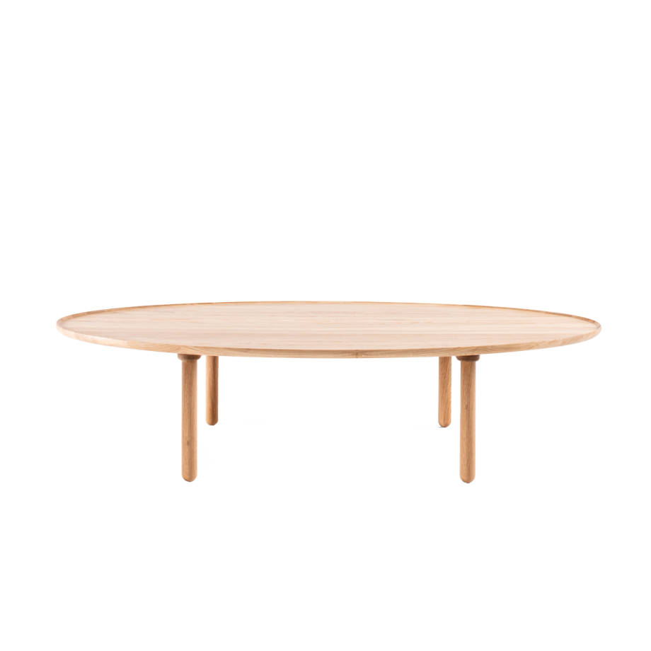 Mu coffee table houten salontafel whitewash - 150 x 80 cm afbeelding 1