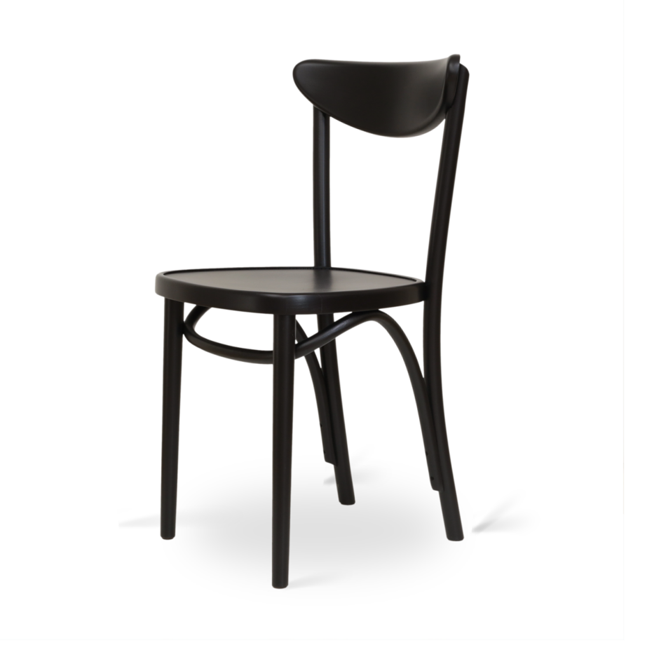 Musa houten bistrostoel zwart gebeitst afbeelding 1