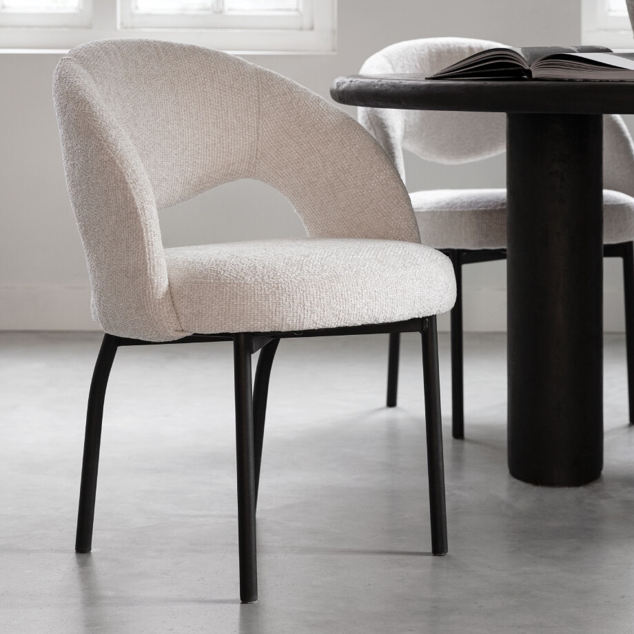 MUST Living Eetkamerstoel 'Arca' kleur Naturel afbeelding 1