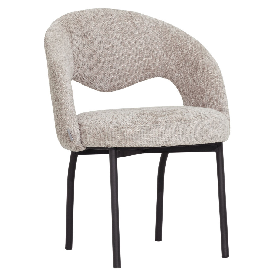 MUST Living Eetkamerstoel 'Arca' kleur Zand afbeelding 1